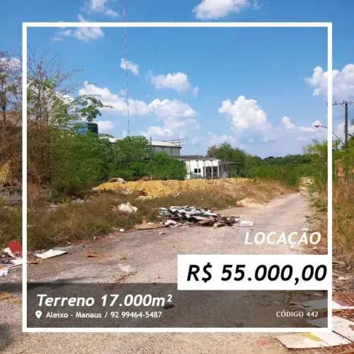 Terreno de 17.000m² para locação, Aleixo