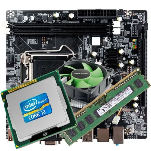 Kit placa mãe processador core i3 4gb memória apenas 300.00 seminovos 