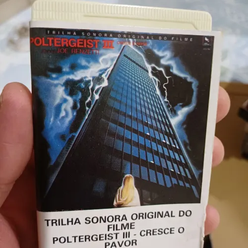 Fita k7 cassete trilha sonora filme Poltergeist iii em ótimas condições 