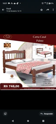Cama casal Paris , à pronta entrega