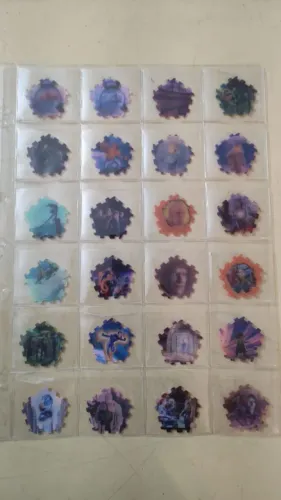 Coleção de Tazos Card Marinella Quarteto Fantastico