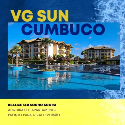 Alugo excelente apto totalmente mobiliado e projetado no VG SUN CUMBUCO na diária e mensal
