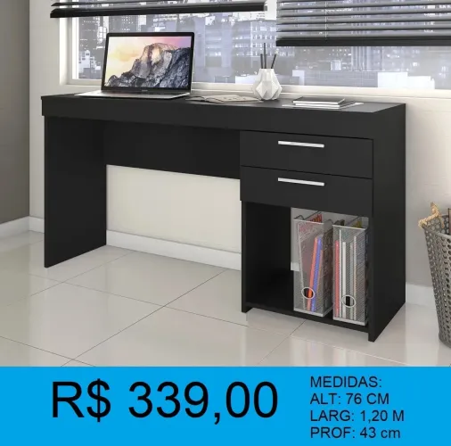 Escrivaninha 100% mdf - entrega e montagem gratuita!