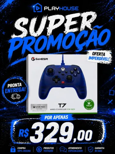 Controle Xbox One Séries Pc T7 Gamesir
