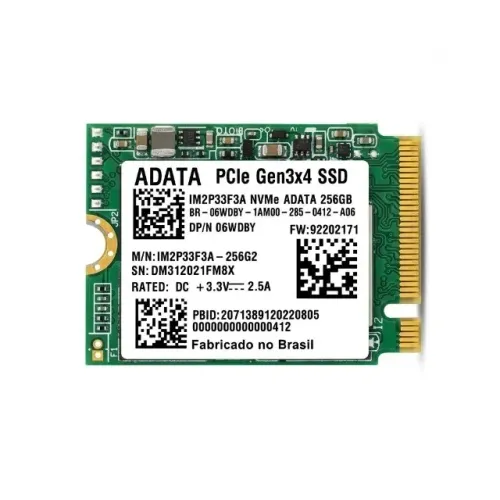 HD NVME M2 ADATA de 256GB