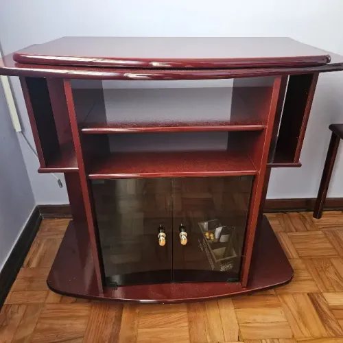 Rack para TV com tampo giratório