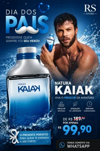 Perfume masculino Kaiak tradicional Natura