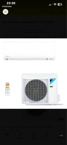 Ar-condicionado Daikin Inverter - 21.000 BTUs - Quente e Frio
