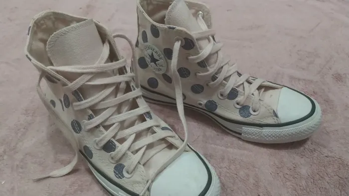 All Star número 34 cor rosa com poá lilás
