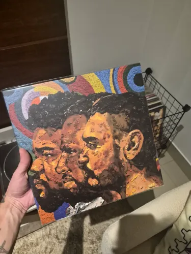 LP Criolo, Amaro e Dino - Vinil azul 140g