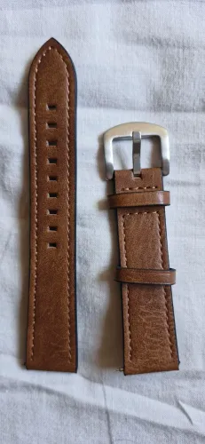 Pulseira couro legítimo 20mm