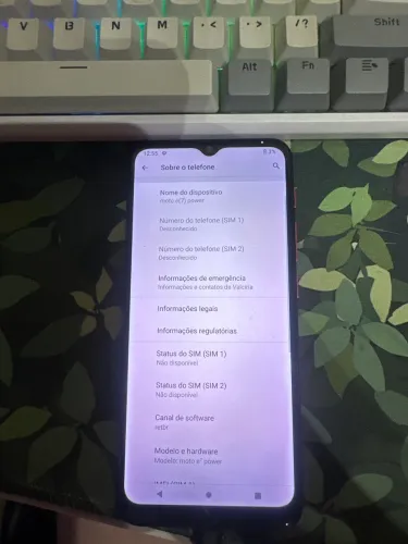 Moto e7 power funcionando perfeitamente