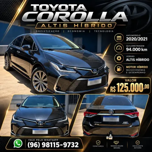 Toyota Corolla Altis Hybrid 1.8 16V Flex Aut. 2020