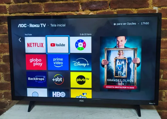 Tv SMART AOC Roku