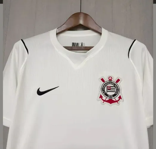 Camisa Corinthians I 26/27 s/n Torcedor Nike Masculina - Branco+Preto