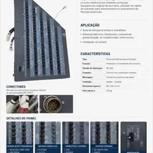 Painel De Controle E Distribuição De Sistemas De Aeronave