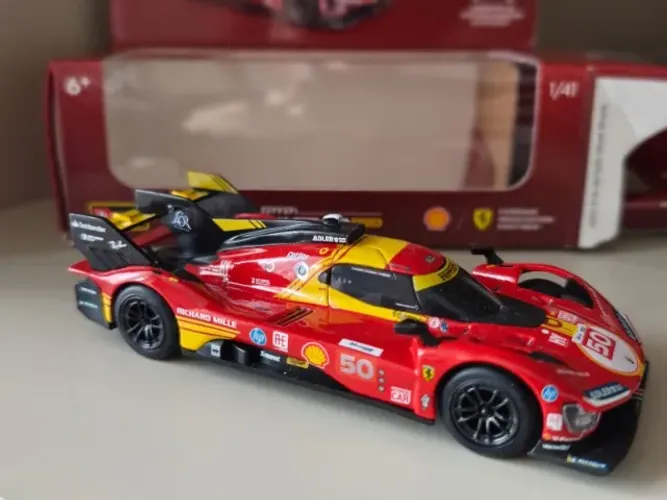 Carrinho de Controle Remoto Shell - Ferrari 499P WEC