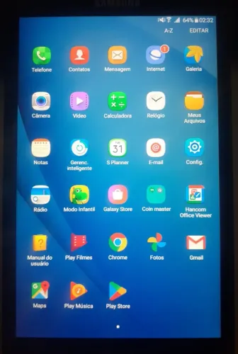 Tablet Samsung Galaxy Tab A SM-T285M 7'' 8GB 4G Preto (Usado)