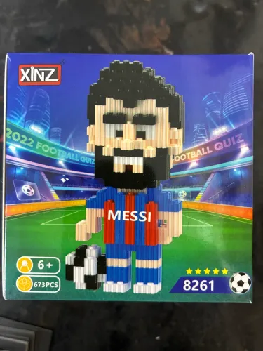 Bloco de Montar Messi Tipo Lego