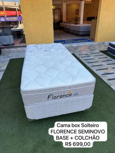 Cama de Solteiro com colchão Solteiro - Entrego!