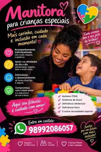 Sou Manitora, para criança todos tipos!! Se você estiver precisando me chama!!?