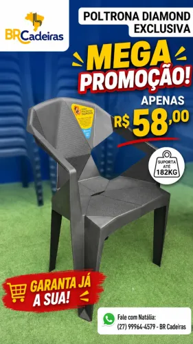 Cadeira Poltrona Diamond Reforçada Promoção
