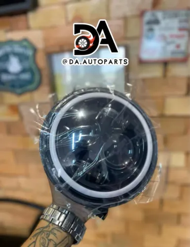Farol 7 polegadas com LED projetor integrado e angel eye - H4