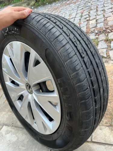 4 rodas aro 16 + calotas original do t cross + pneus em ótimo estado (POLO,VIRTUS,NIVUS)