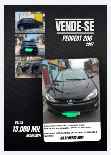 Peugeot 206 Presence 1.4/ 1.4 Flex 8V 3P 2007