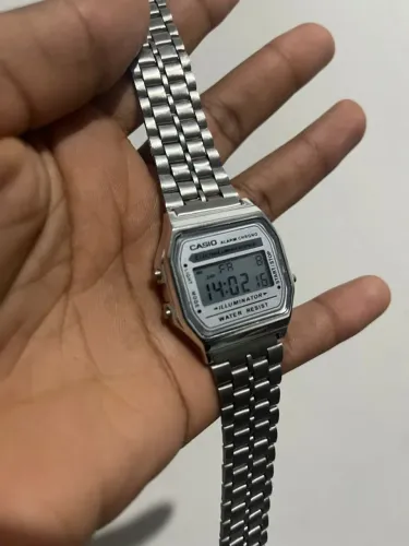 Relógio Casio Vintage Prateado Unissex Digital (LEIA A DESCRIÇÃO)