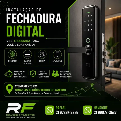 instalação de Fechadura Digital
