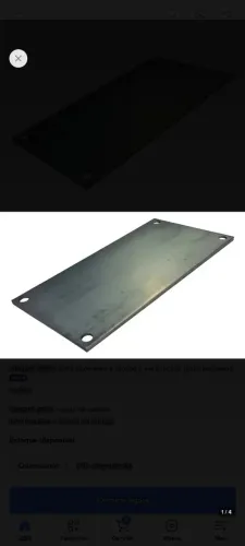 Chapa grossa 5mm 10x30 cm