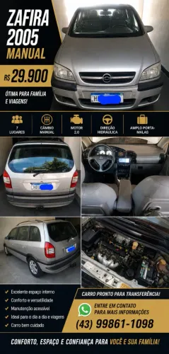 Chevrolet Zafira Elite 2.0 MPFI Flexpower 8V 5P 2005