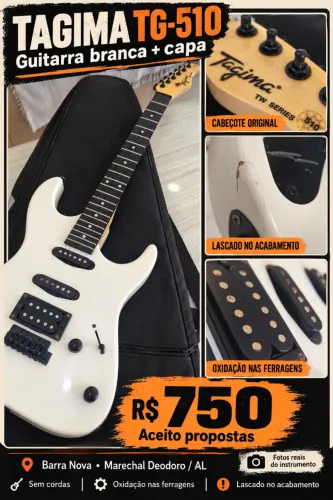 Guitarra Tagima TG-510 Branca