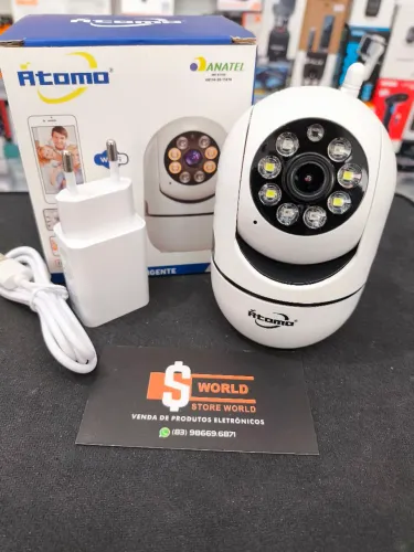 Câmera Robozinho Wi-fi áudio, Infravermelho e Gravação- Loja Store World