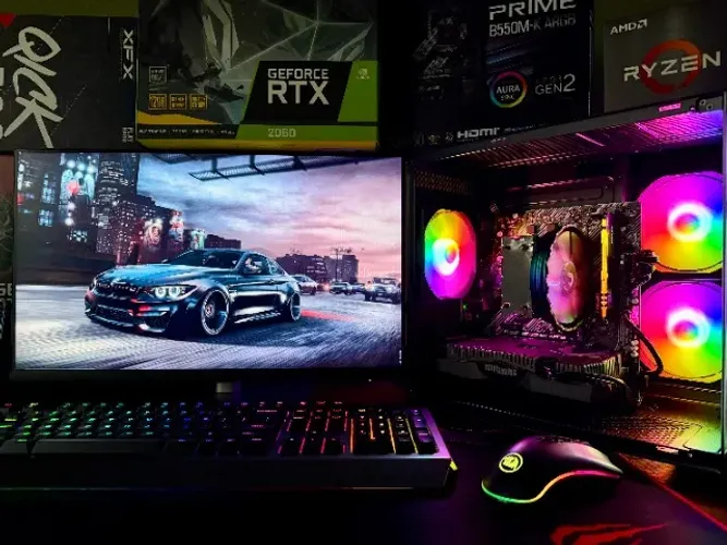PC-Gamer Ryzen 5-5500 B550M 8gb DDR4 HD-1tb RTX-2060 Zotac 12gb