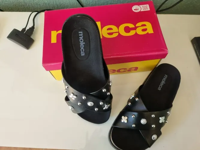 Sandália Moleca 38 preto