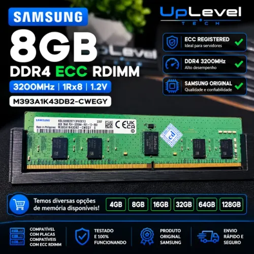 Samsung 8GB DDR4 ECC RDIMM 3200MHz 1Rx8 M393A1K43DB2 X99 Xeon