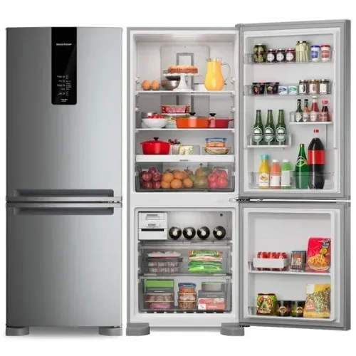 Geladeira BRASTEMP inverter inox 220V