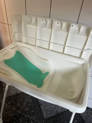 Banheira de banho com trocador 