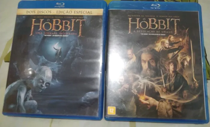 Blu-rays O hobbit uma jornada inesperada + A desolação de Smaug (Duplos)