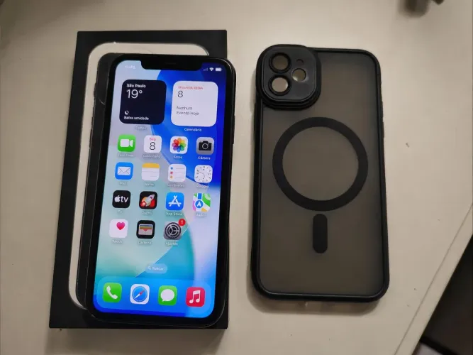 ? iPhone 11 Preto 128GB | Nunca Aberto | Todo Original | Face ID OK