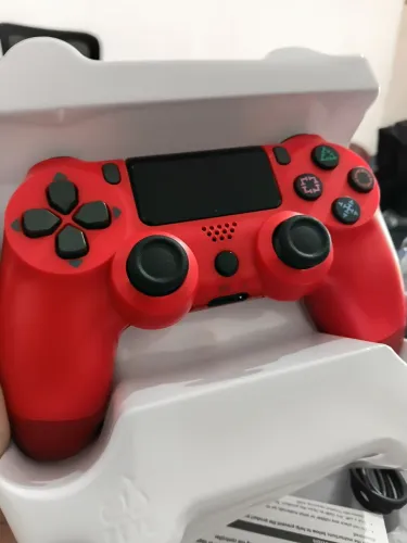 Controle PS4 Vermelho Sem Fio