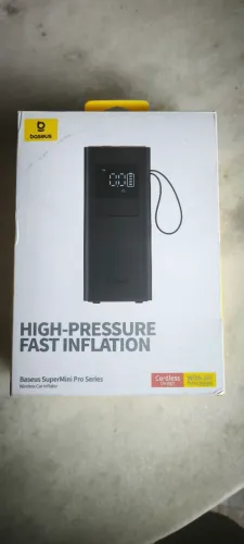 Mini compressor portátil Baseus, inflador de pneus