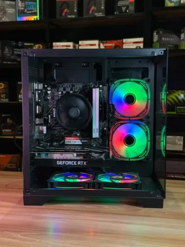 PROCESSADOR AMD RYZEN 7 5700 PLACA DE VIDEO GALAX BLACK RTX 3050 16GB Produto novo (Loja F