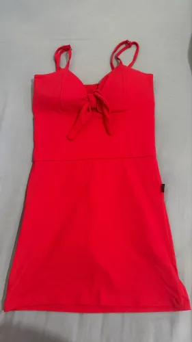 Vestido vermelho poliamida 