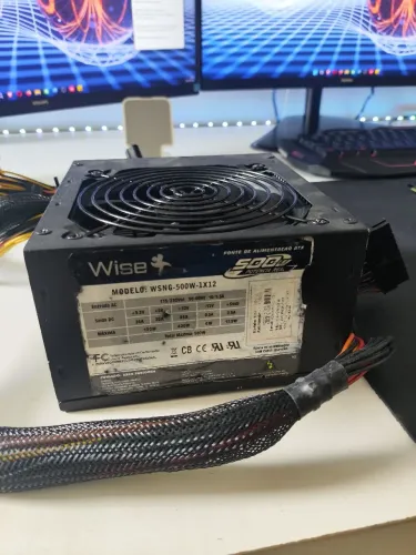 Fonte Wise 500W - Com Conector PCIe 8 Pinos