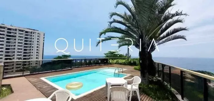 Cobertura triplex à venda Francisco Otaviano Arpoador 3 suítes, varandas terraço com pisci