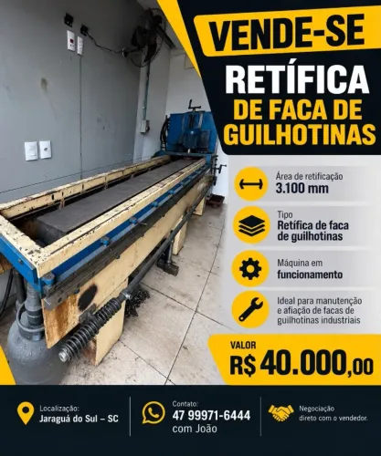 Retífica de Facas de Guilhotina