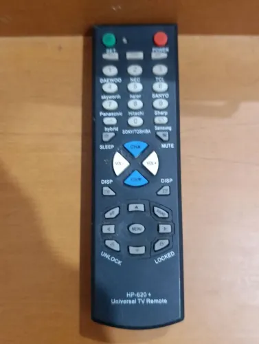 Conteol universal HP-620+ compatível com diversas marcas de televisores Sony, Panasonic,